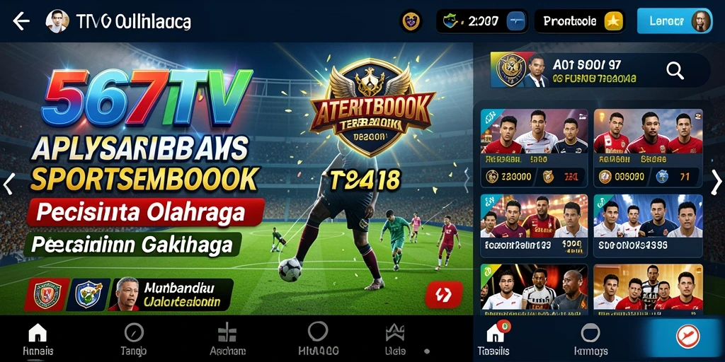 Tampilan gameplay Sportsbook yang mendebarkan di 567TV.