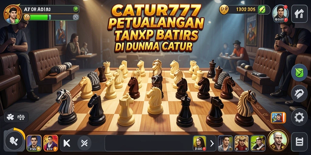 Tangkapan layar menggambarkan gameplay seru dalam dunia Catur terbuka.