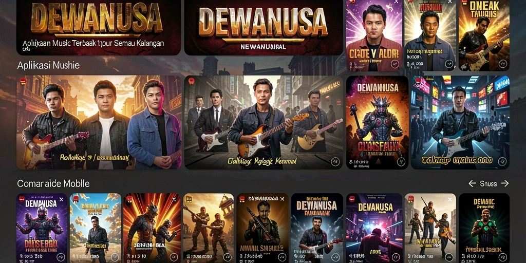 Tampilan gameplay DEWANUSA yang penuh warna dan menarik.