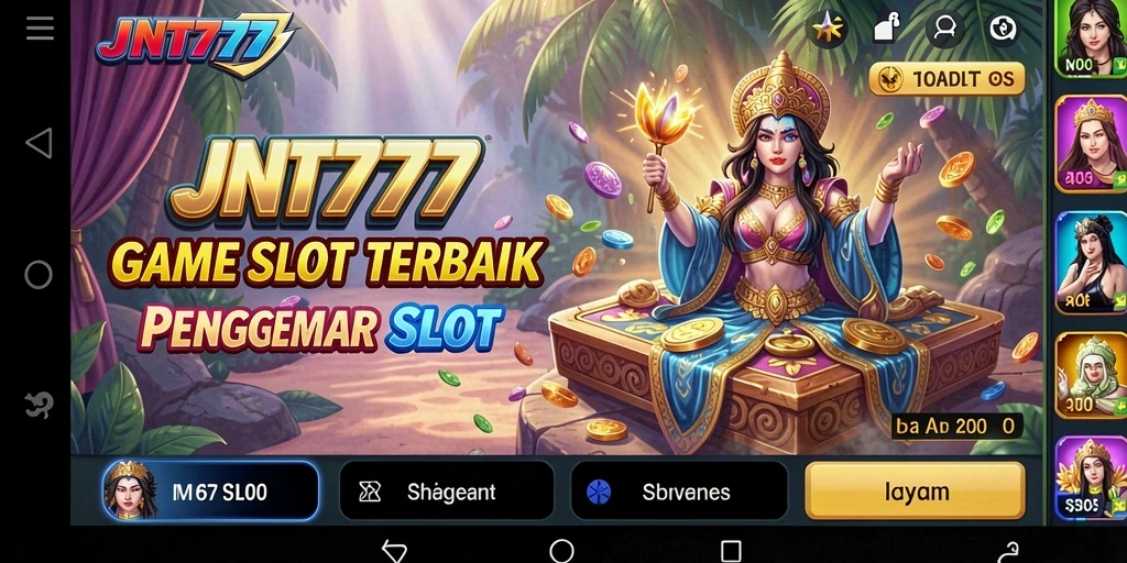 Tangkapan layar gameplay JNT777 menunjukkan keseruan bermain slot.