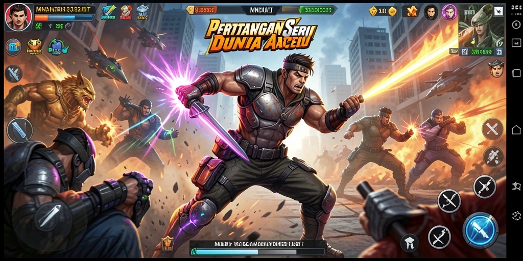 Tampilkan gameplay seru saat bertarung di MNDUIT.